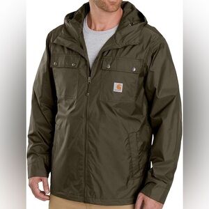 Carhartt Men’s Olive Green Rockford Hooded Fleece lined Jacket, size M